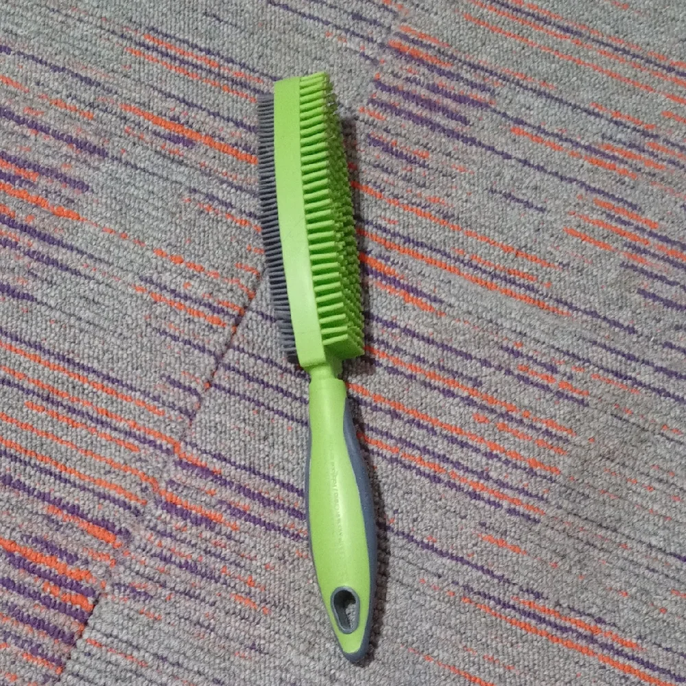 Green Cat Grooming Brush